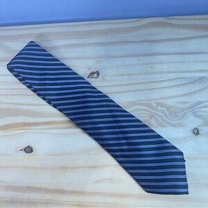 *2/$20* Neiman Marcus Black and Purple Diagonal Striped Silk Tie